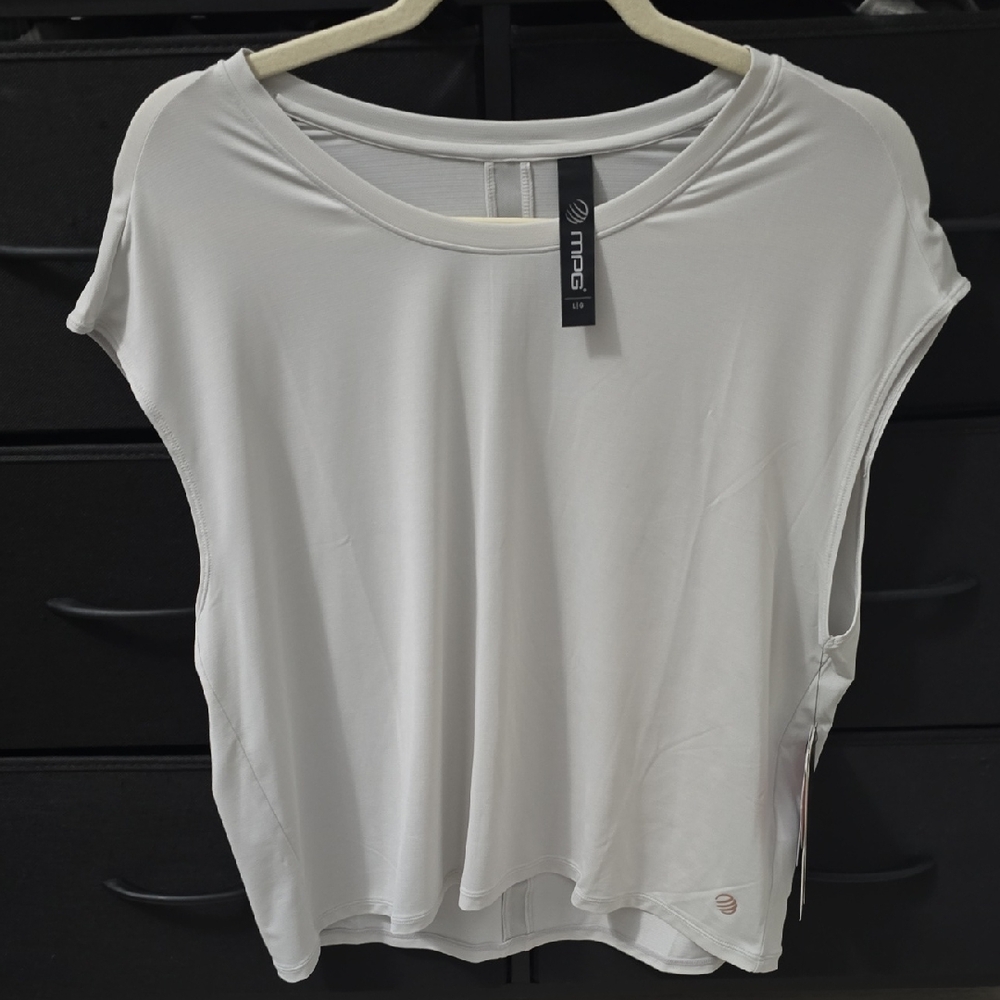 Nwt- MPG Gray Muscle Tee Relaxed Fit